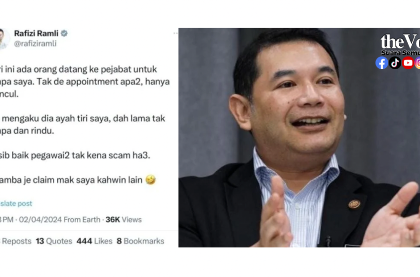  Ayah Rindu Rafizi – Lelaki Mengaku Bapa Tiri Menteri Ekonomi